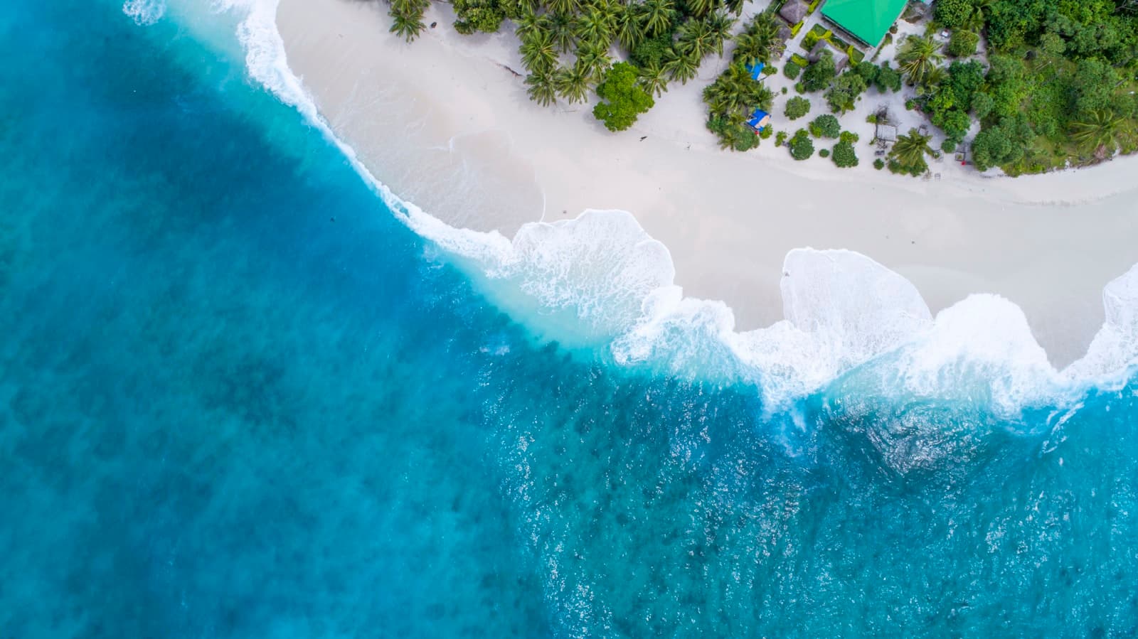 Turquoise water and a quiet Mediterranean shoreline